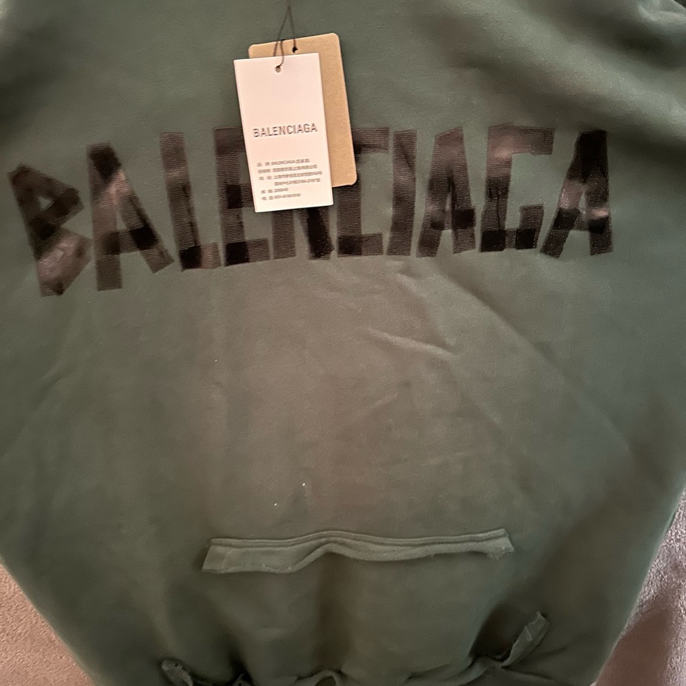 Balenciaga Green Hoodie